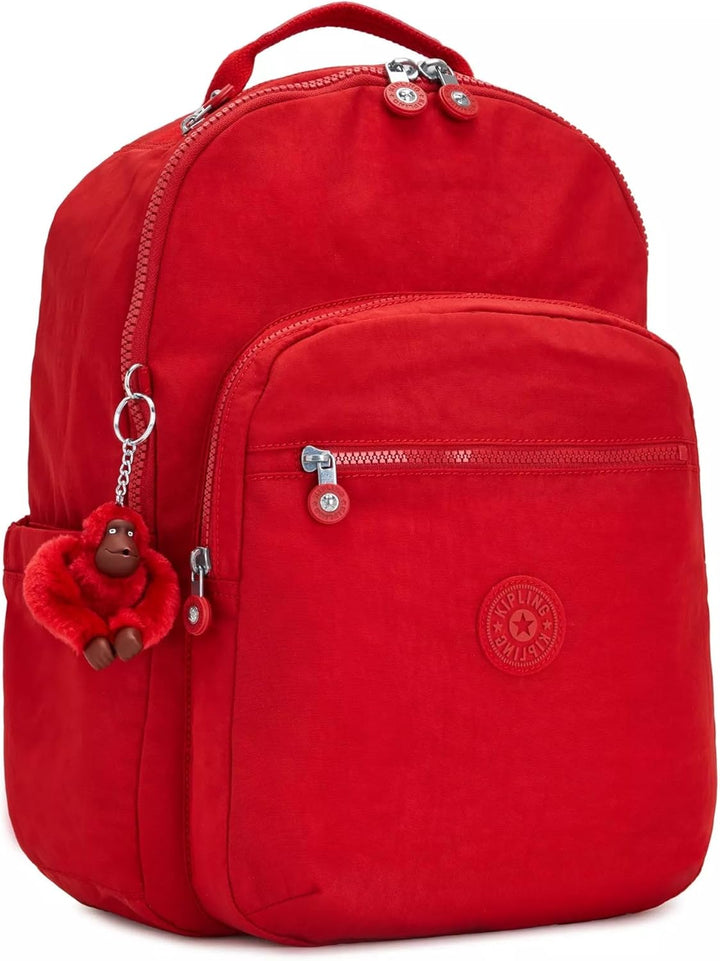 Kipling SEOUL Grosser Rucksack 12.75" L x 17.25" H x 9" D Cherry Tonal2, 12.75" L x 17.25" H x 9" D
