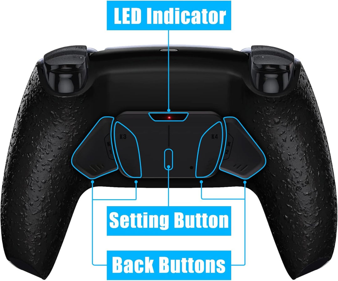eXtremeRate Programmierbar RISE4 Remap Kit für ps5 Controller BDM-030/040,Remap Board&Rückplate Gehä