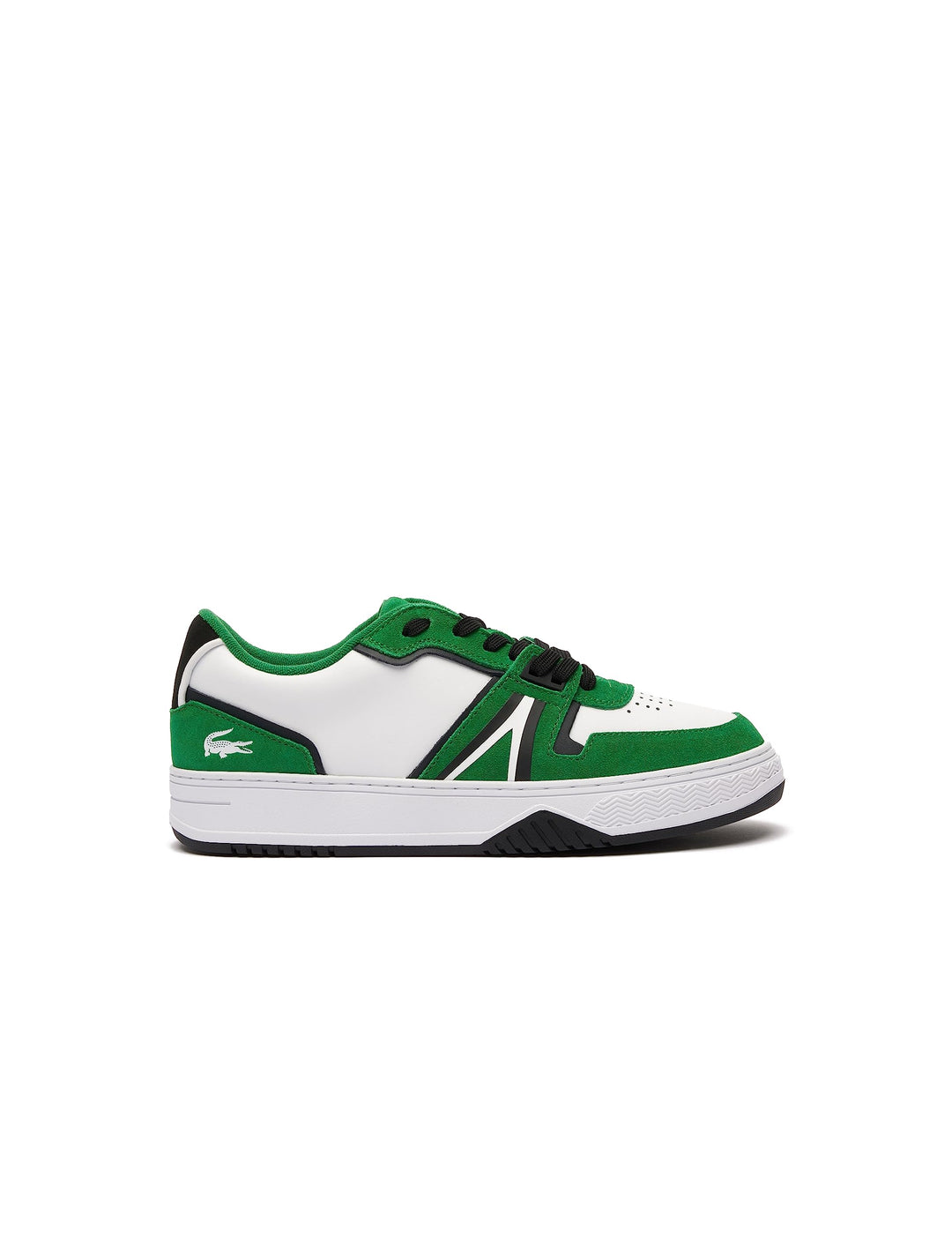 Lacoste Herren Low-Top Sneaker L001 123 7 SMA, Männer Halbschuhe 42 EU Wht Grn, 42 EU Wht Grn
