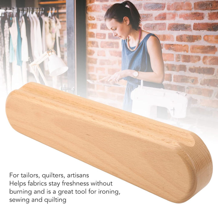 2022 New Beech Wood Tailor Clapper, Hard Wood Tailors Clapper für Dampfbügeleisen Zum Einstellen ein