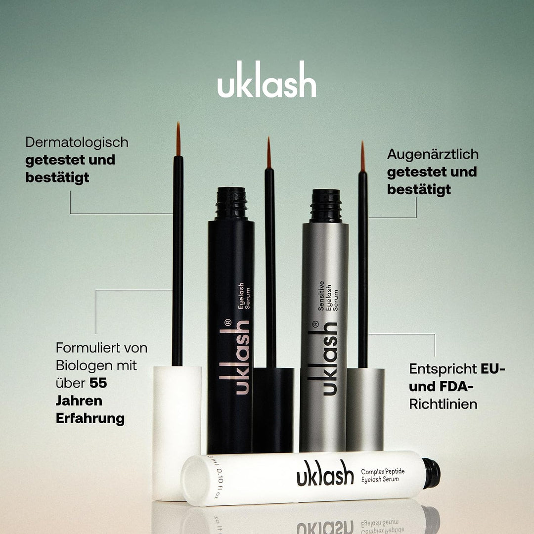 UKLASH Eyelash Complex Serum – #1 bewertetes Wimpernserum für längere, stärkere Wimpern – tierversuc