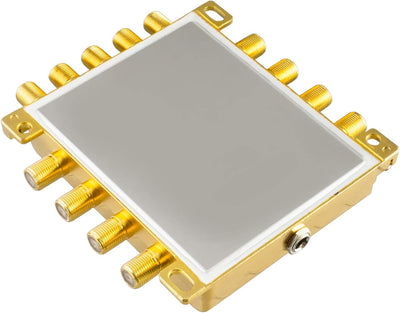 HB-DIGITAL DVB-S/S2 Multischalter 5/8 | Multiswitch Verteiler für 1 SAT, 8 Teilnehmer Satelliten Rec