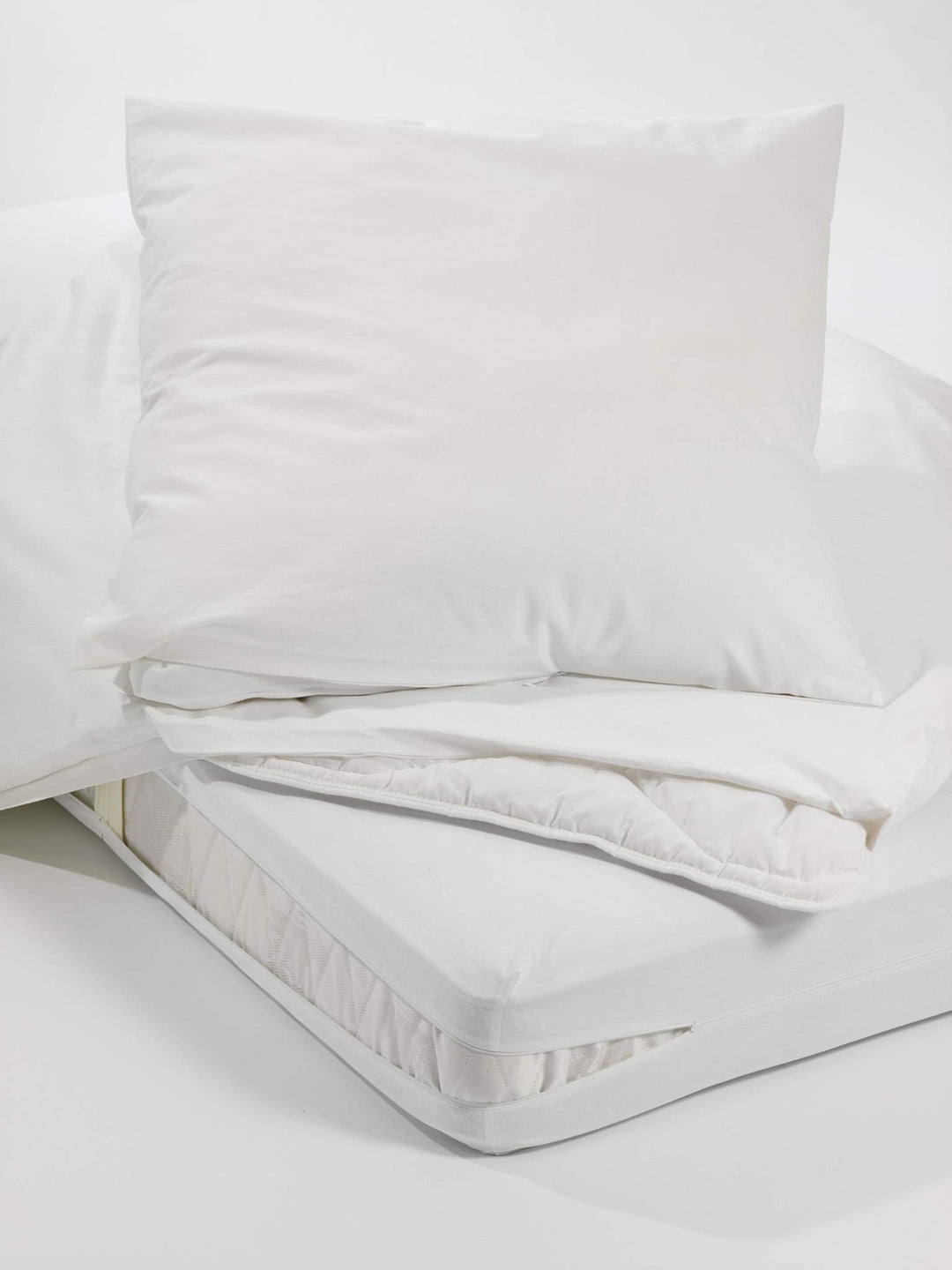 Allergiker Milben Bettwäsche Matratzenbezug, rundum 90 x 210 cm, Encasing Milbenkotdicht Höhe 20 cm,