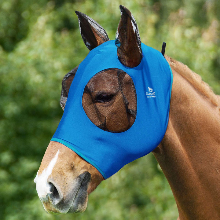 Harrison Howard Super Comfort Stretchy Fly Mask Large Eye Space with UV Protection Soft on Skin with
