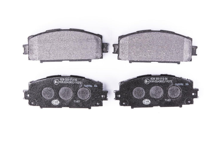 HELLA PAGID 8DB 355 012-361 Bremsbelagsatz - T1601 - Dicke/Stärke: 18.6mm - Bremssystem: Akebono - n