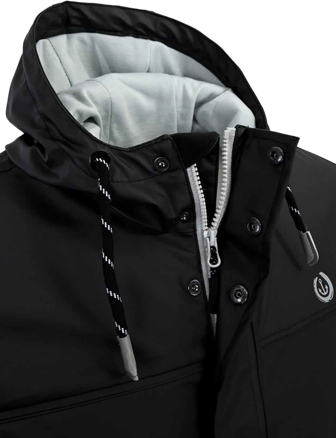 MADSea Herren Regenjacke Friesennerz 630 wasserdicht windabweisend maritim S Schwarz, S Schwarz