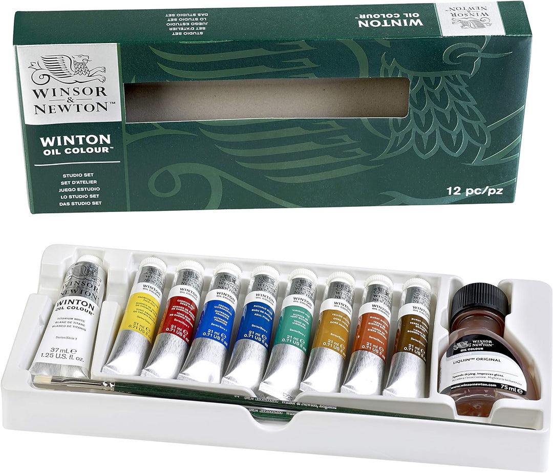 Winsor & Newton 1490691 Winton Ölfarben Set, hohe Pigmentkonzentration, gute Deckkraft und Tönungsst