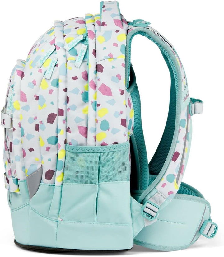 satch Pack Schulrucksack Set 2tlg. inkl. Schlamperbox Dreamy Mosaic, Dreamy Mosaic