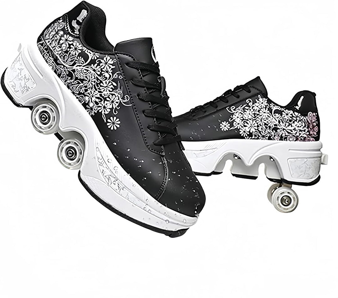 Rollschuhe für Mädchen, Sneaker, Roller, Skateboardschuhe, Sneaker, mit Rollen, Sport, Gymnastik, Mo