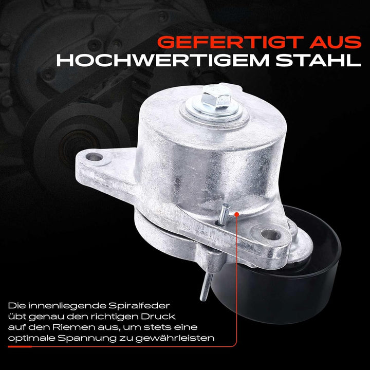 Frankberg Spannrolle Riemenspanner Keilrippenriemen für NP300 Navara D40 Pathfinder III R51 2.5L Die