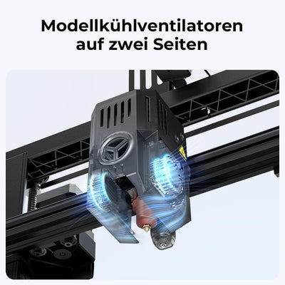 Creality Ender 3 V3 KE 3D Drucker, 500 mm/s Fast 3D Printer mit Auto-Nivellierung, dualer Kühlung Sm