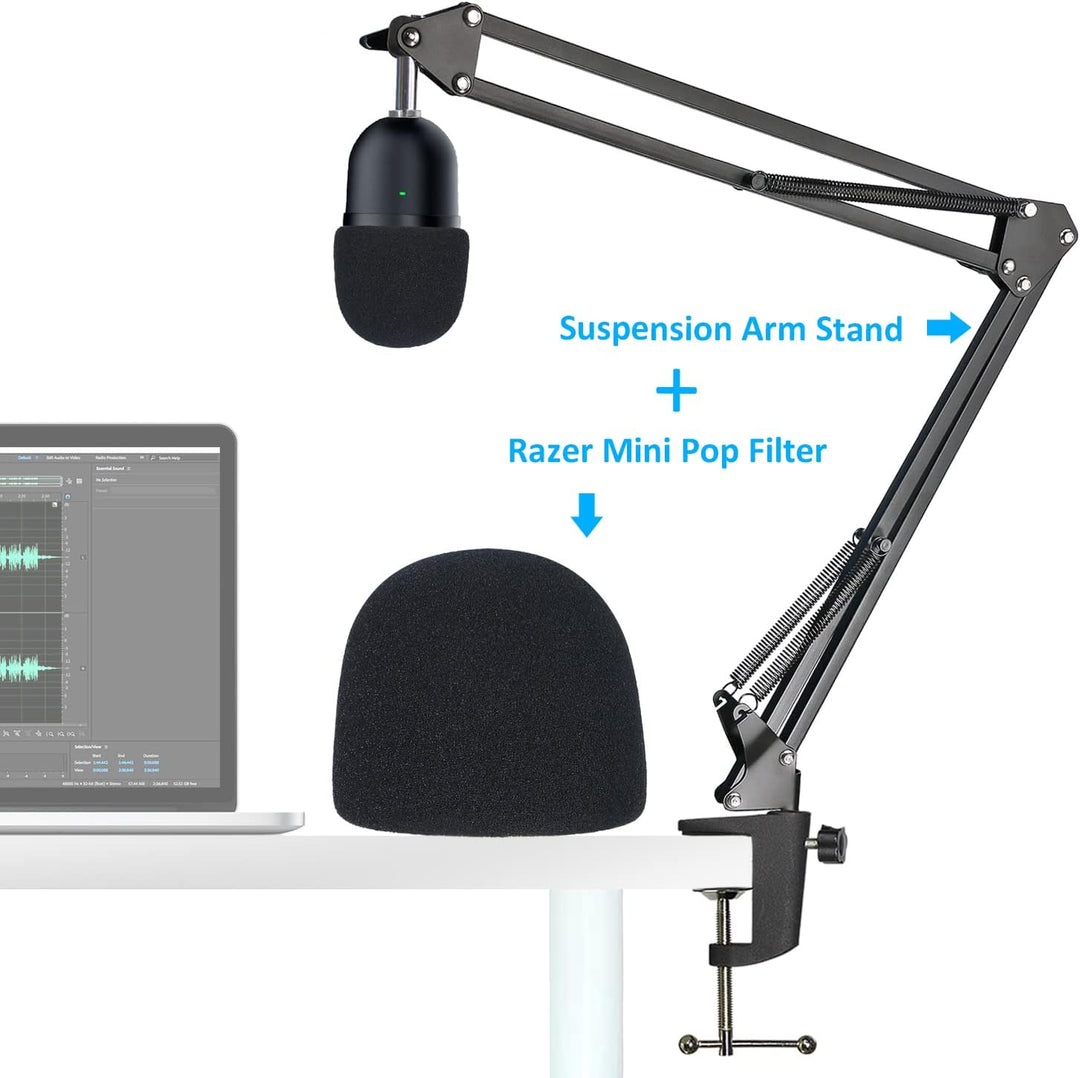 SUNMON Mikrofonarm für Raze r Seiren Mini - Universal Mic Boom Arm mit Mikrofonabdeckung Set mic arm