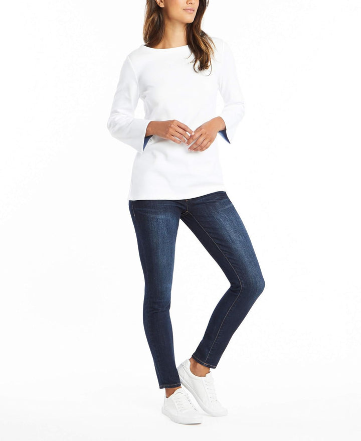 Nautica Damen Hemd L Bright White, L Bright White