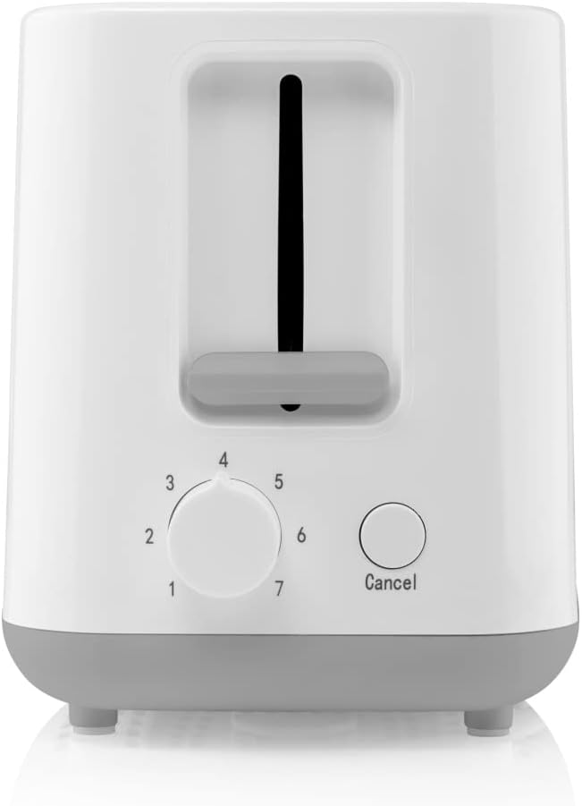 HYUNDAI Toaster TO261 I 700 W I 2 Scheiben I 7 Stufen I Krümelschublade I Stopfunktion I Gleichmässi