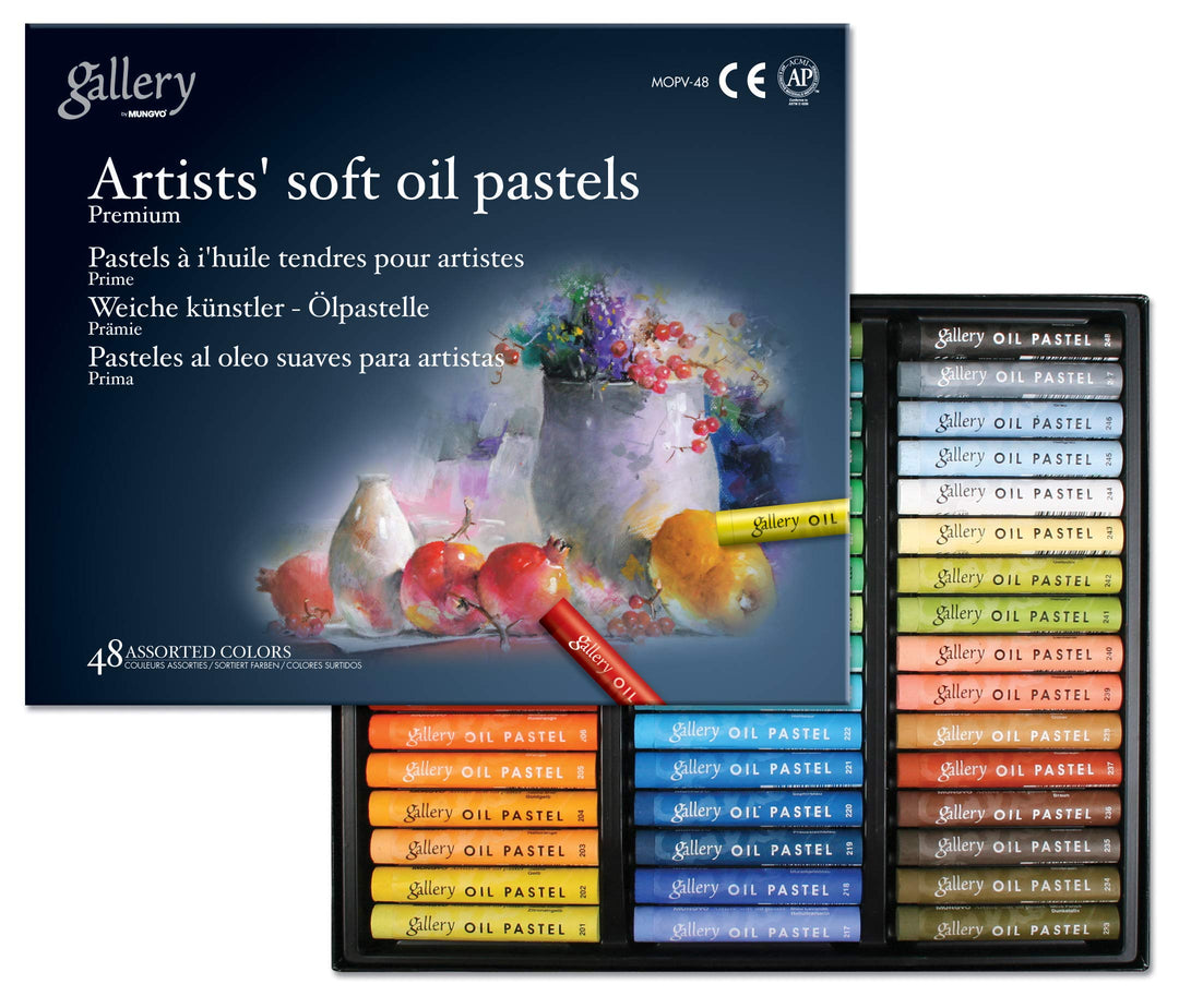 Mungyo Gallery Weiche Ölkreiden, 48 Stück, verschiedene Farben