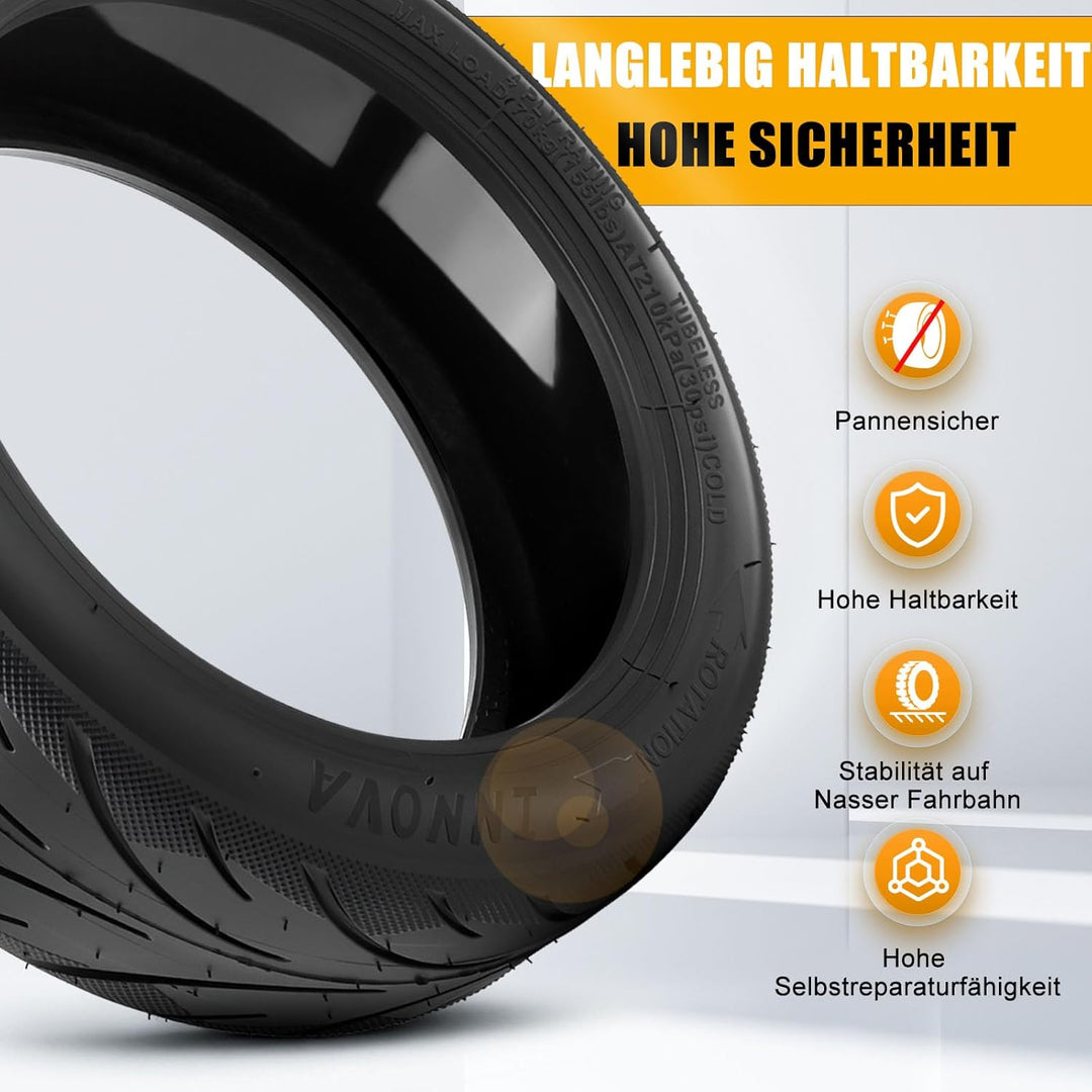 60/70-6.5 Reifen Tubeless für Segway Ninebot MAX G30, Selbstheilender Pannensicher Tubeless E Scoote