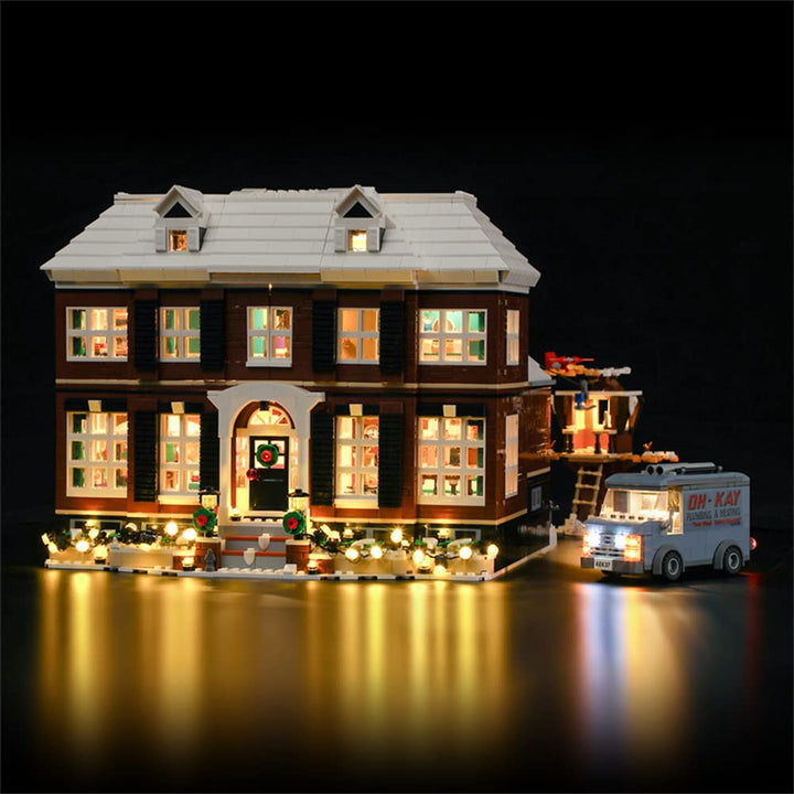 GEAMENT LED Licht-Set Kompatibel mit Lego Ideas Home Alone Exklusives Bauset - Beleuchtungsset für I