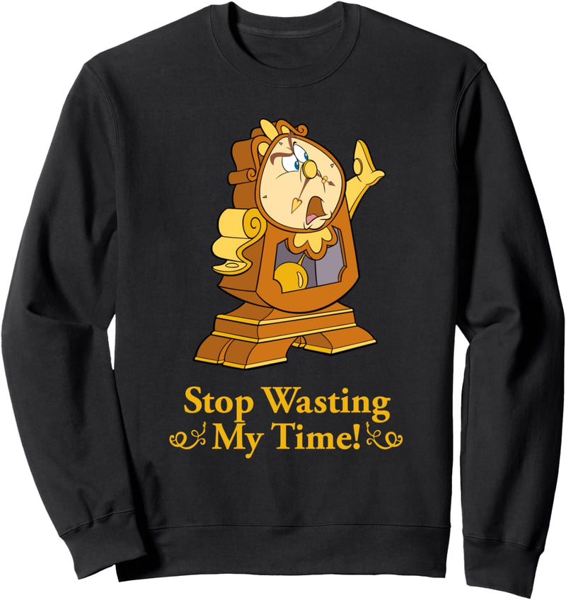 Disney Beauty and the Beast Cogsworth Stop Wasting My Time Sweatshirt