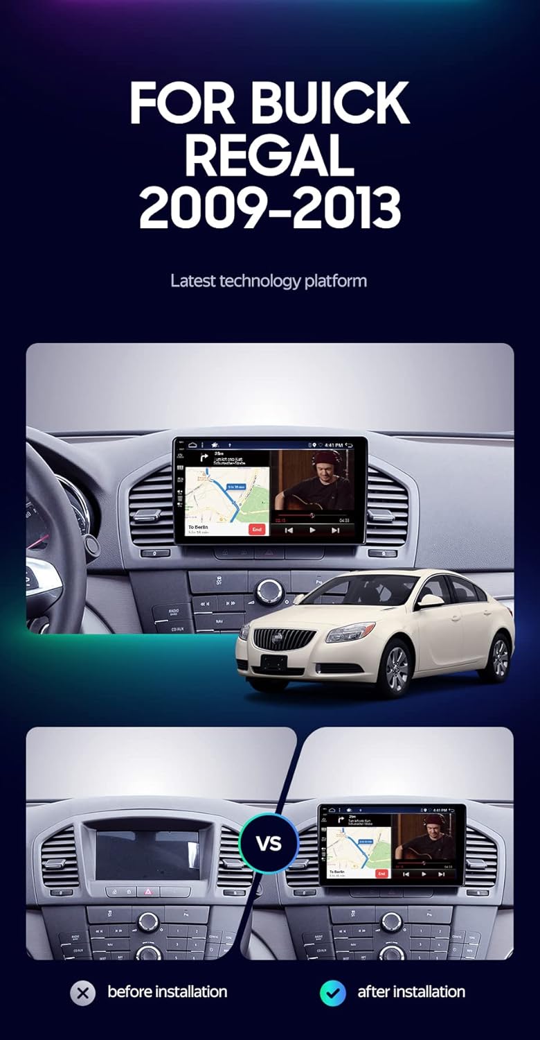 JOYX Android 10 Autoradio Passt für Opel Holden Insignia(2008-2014) - [4G+64G] - [Eingebaut DSP+Carp