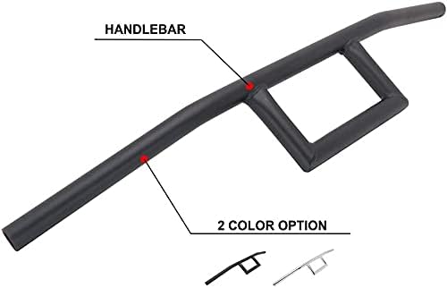 Motorrad-Lenker - 22 mm Lenker Universal für Drag Custom Bobber Chopper Cruiser Softail Dyna Sportst