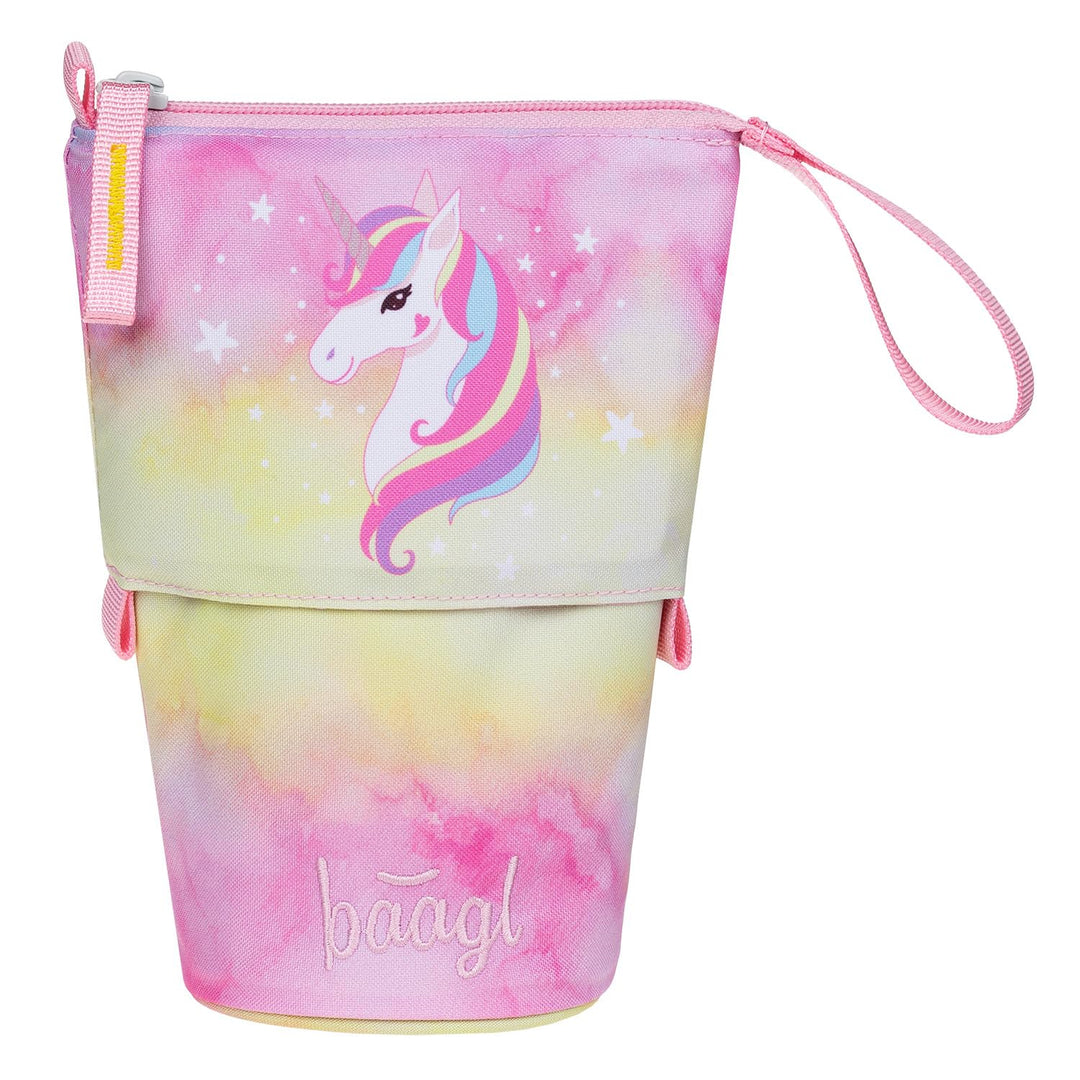 Baagl Federmäppchen Mädchen - Stifteetui Kinder - Mäppchen Etui für Schule - Robuste Federtasche & F