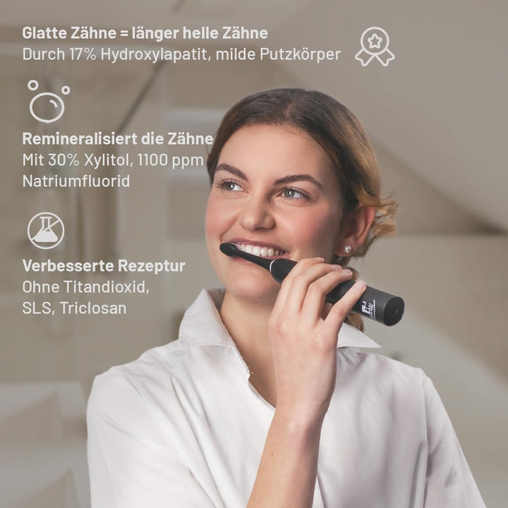 Orange-Ingwer: Whitening Zahnpasta | Tägliche Pflege für weisse Zähne | 17% Hydroxylapatit | 30% Xyl