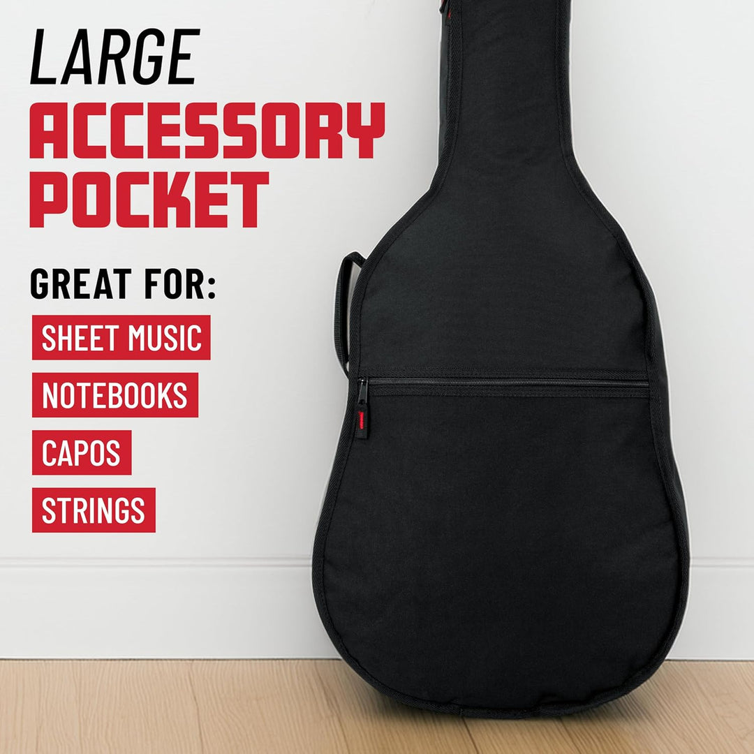 Gator Cases Gig Bag für Mini-Akustikgitarren (GBE-MINI-ACOU), Schwarz, Mini-Akustikgitarre