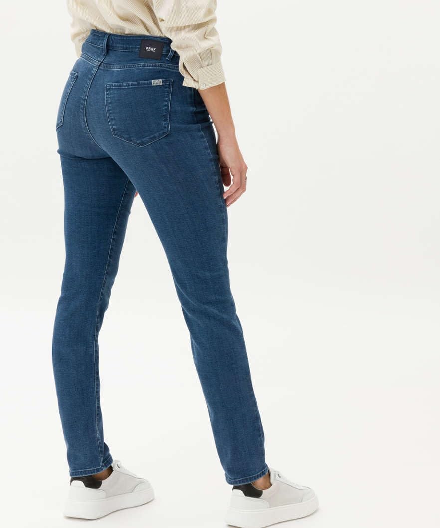 BRAX Damen Style Shakira Revolution Free to Move Blue Planet Jeans 26W / 32L Used Light Blue, 26W /