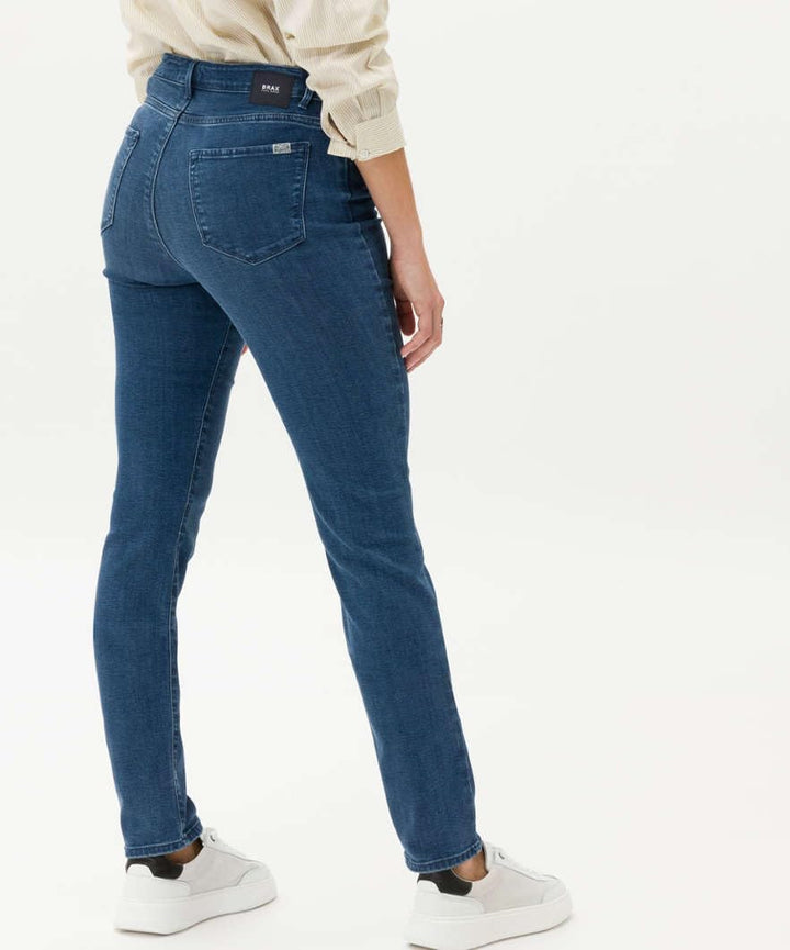BRAX Damen Style Shakira Revolution Free to Move Blue Planet Jeans 26W / 32L Used Light Blue, 26W /