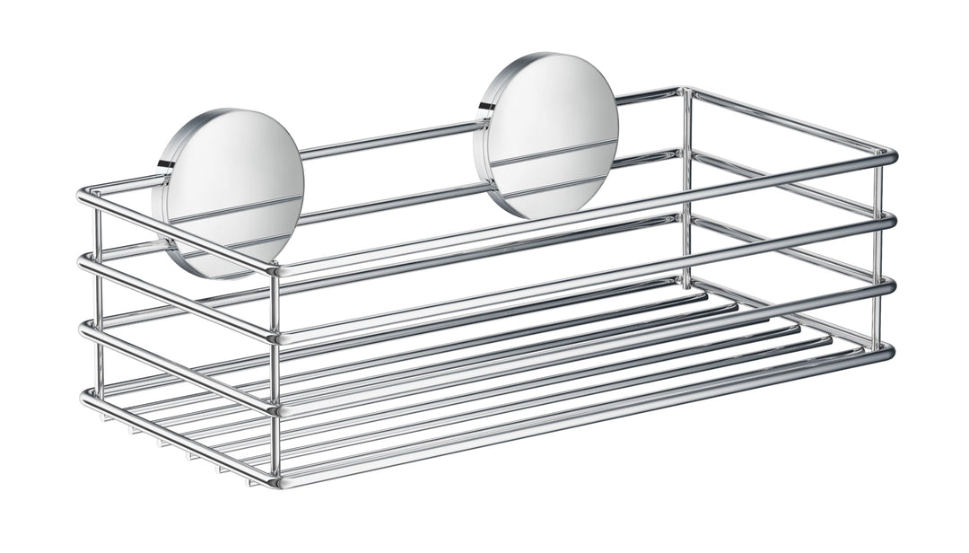 Smedbo Dusche Korb Design selbstklebend aus verchromtem Edelstahl, silber