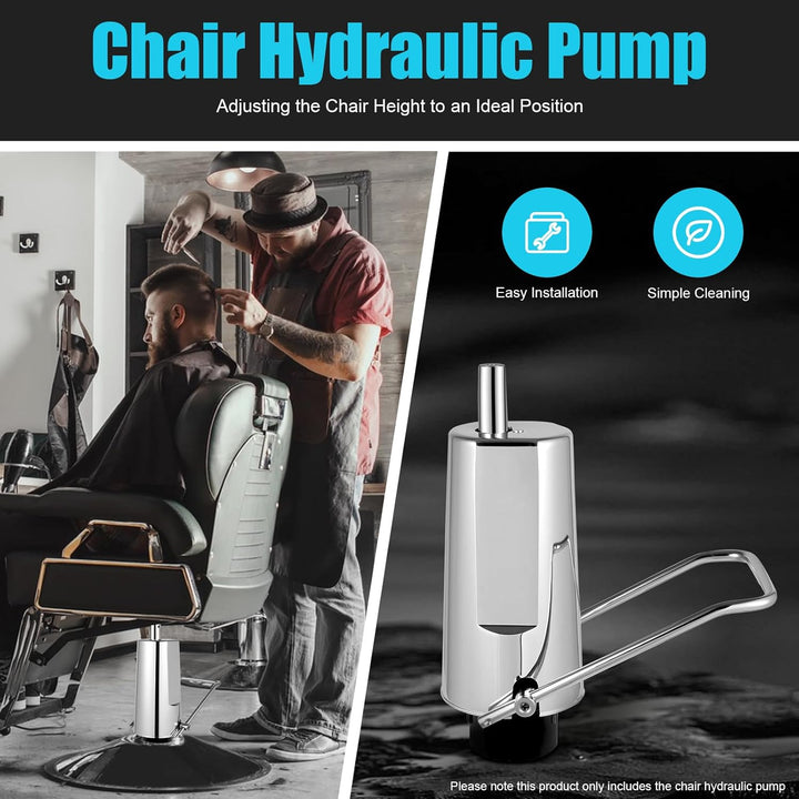 Stuhl-Hydraulikpumpe,Hydraulikpumpe für Friseurstühle – 200kg Tragkraft,11cm Höhenverstellung,Gussei