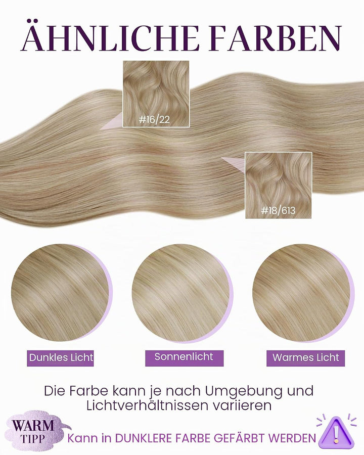 LaaVoo Extensions Echthaar Bondings Blond Extensions Echthaar Keratin Bondings 1g Keratin Bondings H
