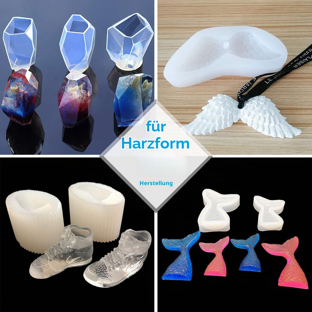 Silikon Kautschuk - 10.6oz/240ml Flüssig Silikon zur Form Herstellung, DIY Harzformen - Einfaches 1:
