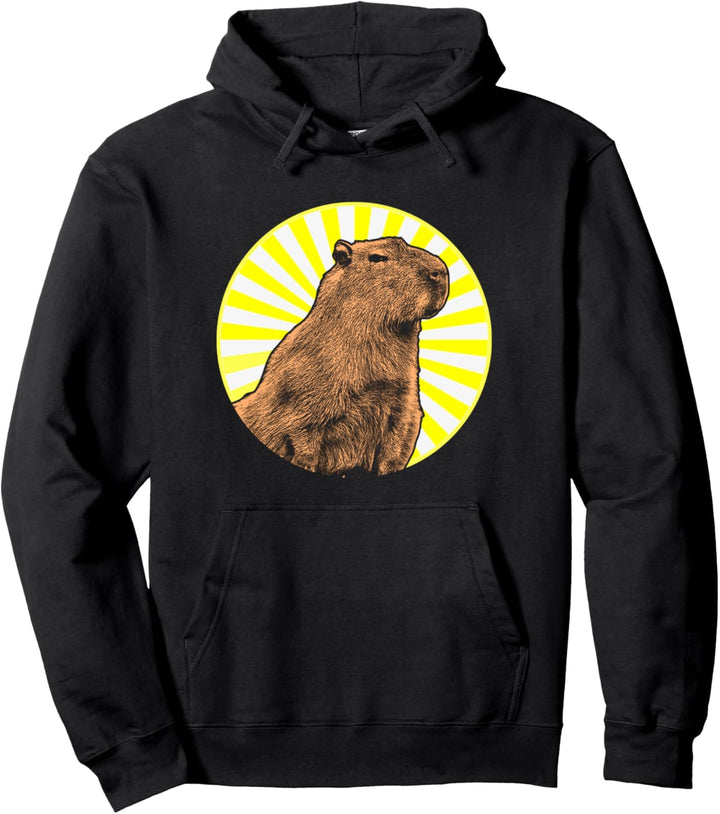 Vintage Capybara Pullover Hoodie