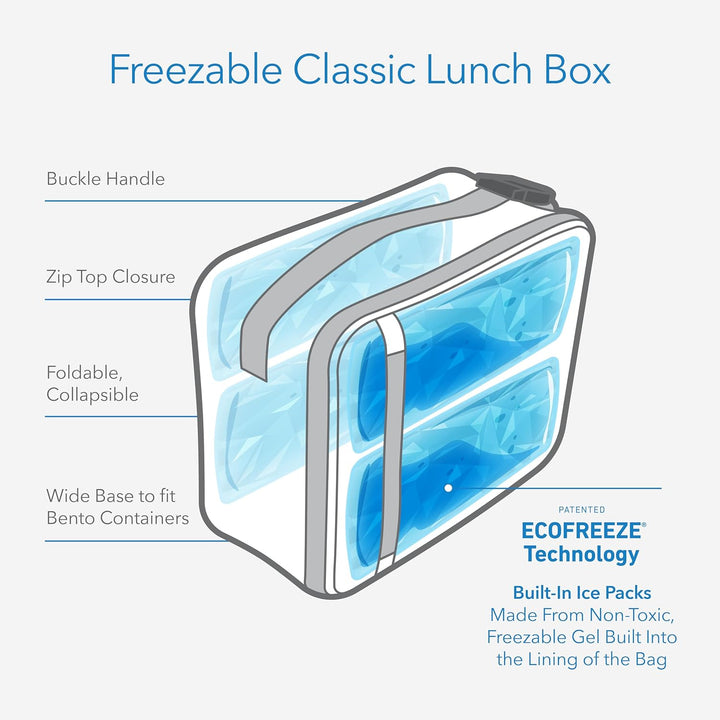 PackIt Gefrierbare klassische Lunchbox Kühler Tie Dye Sorbet, Tie Dye Sorbet
