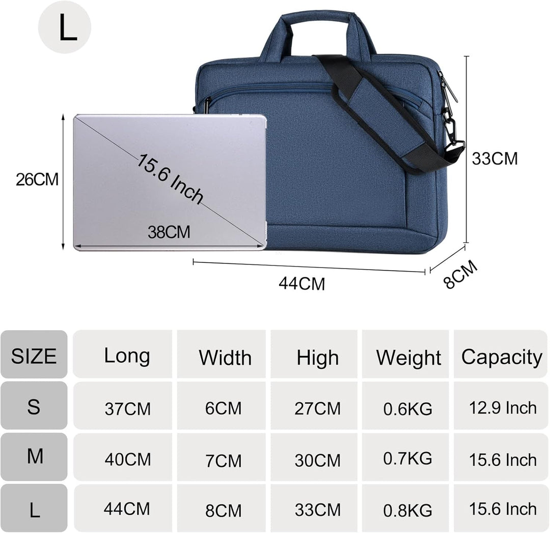 FANDARE Laptoptasche 15,6 Zoll Notebooktasche Herren Damen Aktentasche Umhängetasche Schultertasche
