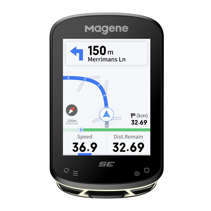 Magene C506SE GPS Kabellos Fahrradcomputer, Streckennavigation, 2,4-Zoll-wasserdichte-Farbbildschirm
