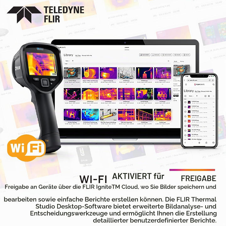 FLIR E6 Pro: Infrared Camera with 240x180 IR Resolution and Ignite Cloud