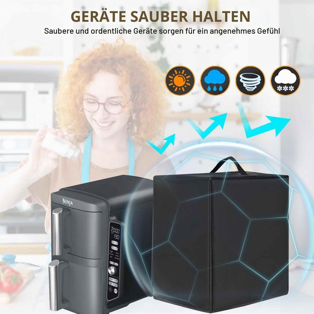 Hitzebeständige, Wasserdichte, Staubdichte Abdeckung für Ninja Foodi MAX Dual Zone Air Fryer AF400EU