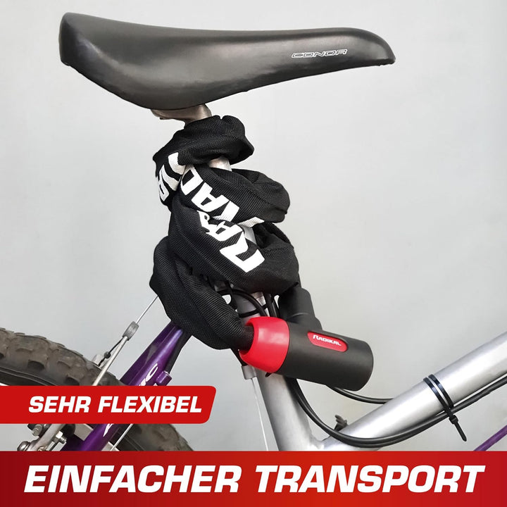 RADIKAL RKX170 Diebstahlsicheres Kettenschloss Motorrad, Roller, Fahrrad, Sicherheit 8mm verstärkter