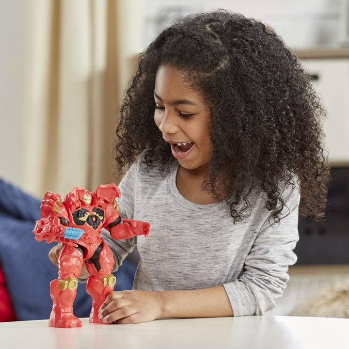 Marvel Hasbro Avengers Mech Strike Monsterjäger Jägeranzug Iron Man Spielzeug, 20 cm grosse Deluxe-F