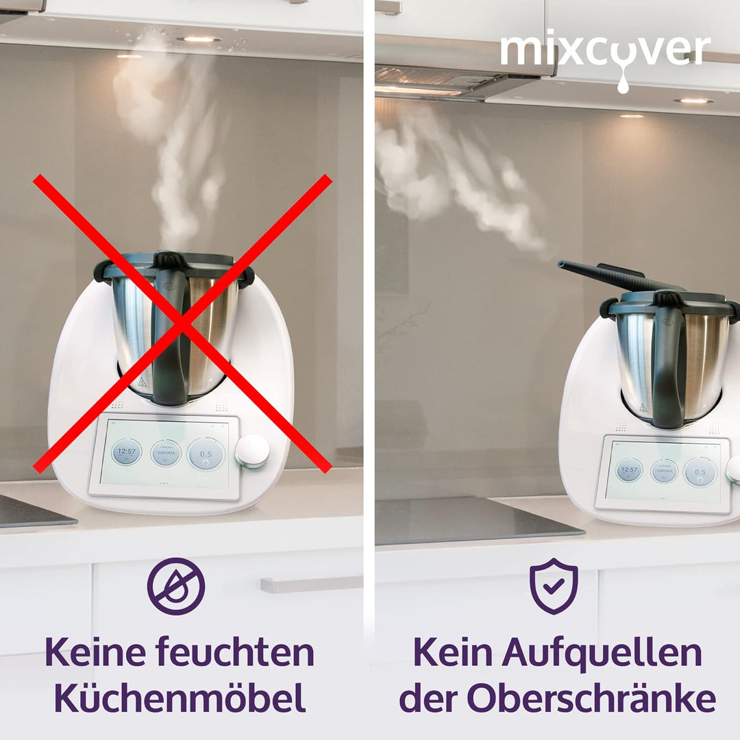 mixcover Steamy Dampfumleiter kompatibel mit Thermomix TM6 TM5 TM31 Monsieur Cuisine Connect Monsieu