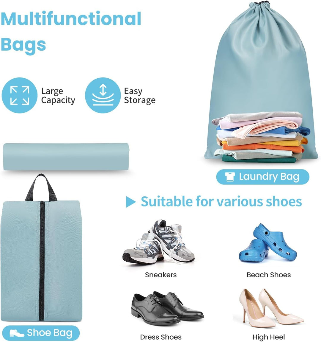 Packing Cubes for Suitcase 8 Set, Leichtgewichtige Gepäck Packing Organizer Packing Cubes für Reisez