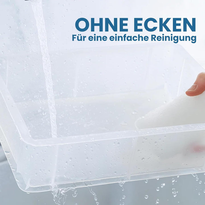 CookandSupply Gärbox für Pizza und Brot BPA-free - Lebensmittelechte Teigbehälter - Made in Italy -