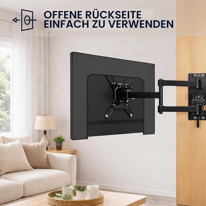 kwmobile 65" TV Hülle - Fernseher Bildschirmschutz Abdeckung - TV Bildschirm Staubschutzhülle - Dunk