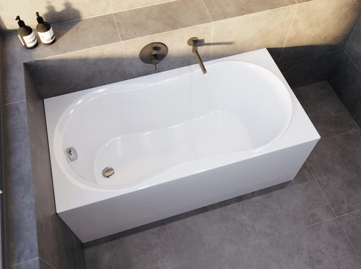 KOLMAN Badewanne GRACJA Rechteck 140x70 mit Styroporverkleidung, Ablaufgarnitur und Füssen Kompletts