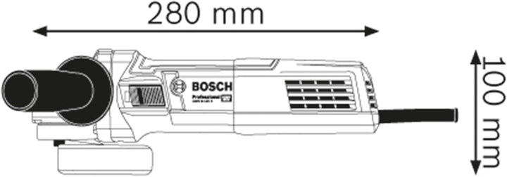 Bosch Professional Winkelschleifer GWS 9-125 S (Leistung 900 Watt, Leerlaufdrehzahl: 2800 – 11000 mi