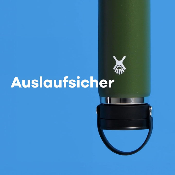 HYDRO FLASK - Reise-Thermos 473ml (16 oz) - Vakuumisolierter Edelstahl-Thermos - Auslaufsicher Flex-