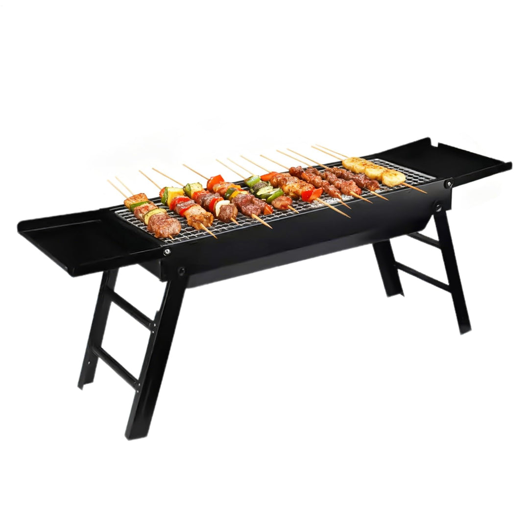 Barbecue - Abnehmbarer Kohlebrenner | Barbecue-Grill mit Seitentabletts | für Garten Outdoor Camping