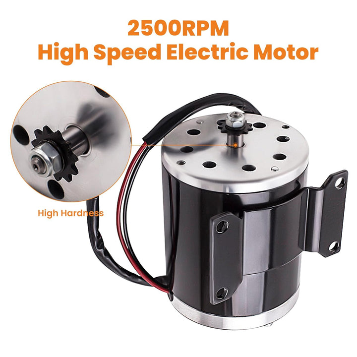 maXpeedingrods 500W 24V DC Motor E-Scooter Elektroroller Elektro Motor Mit Halterung Elektromotor fü
